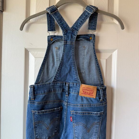 Levi's Denim Girlfriend Overalls Girls 8 - Picture 7 of 9
